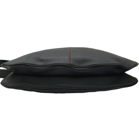 MAXX New York shoulder bag black accordion crossbody leather everyday purse - Picture 6 of 10